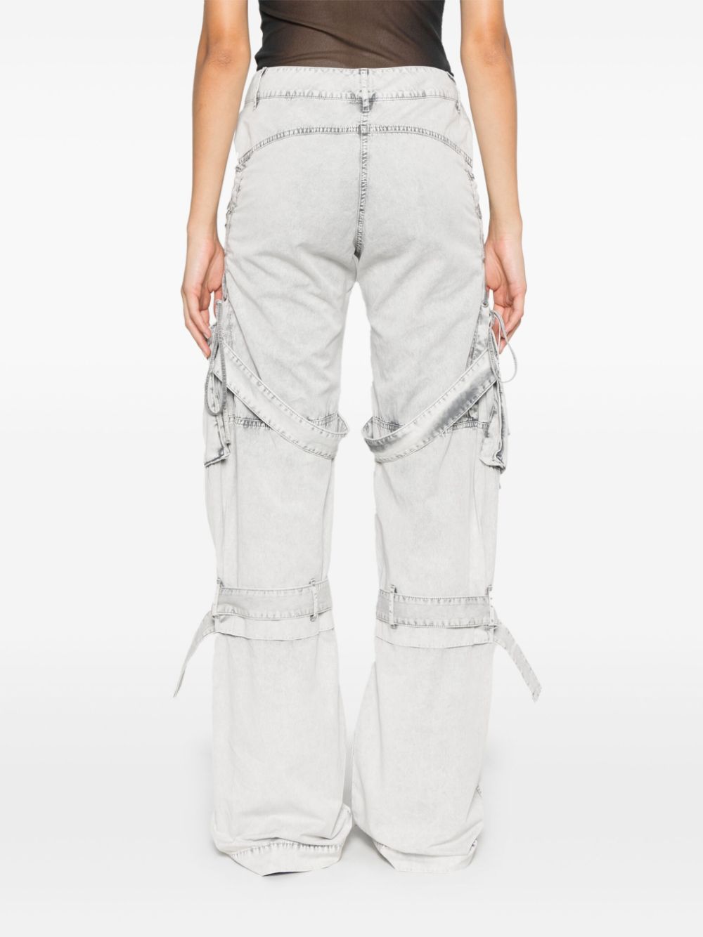 Acne Studios Light Grey Organic Cotton Twill Trousers image 2