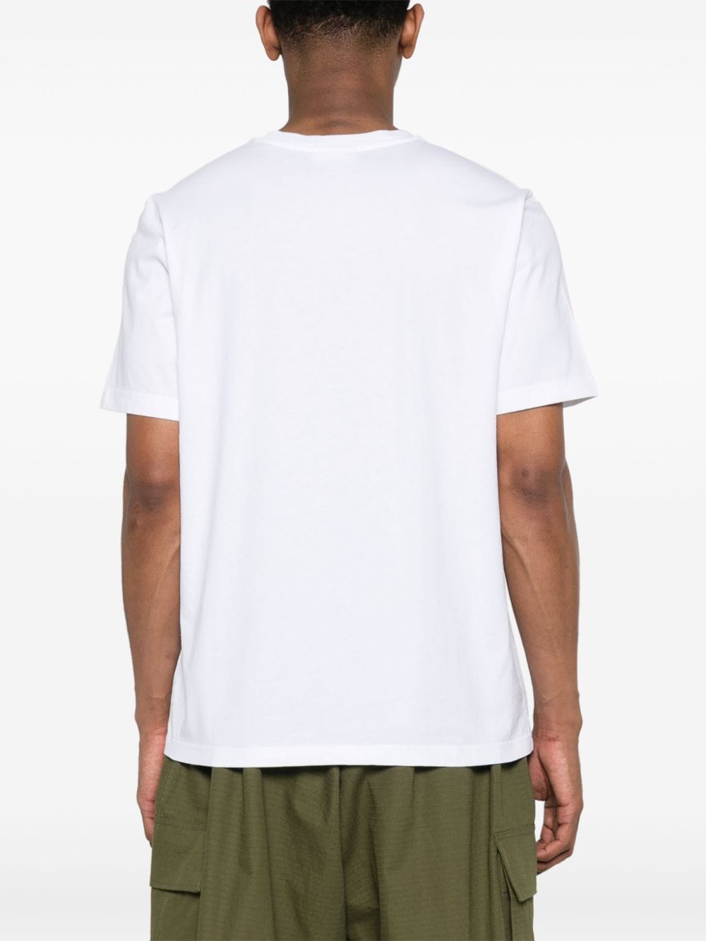 Maison Kitsuné White T-Shirt with Speedy Fox Patch image 1