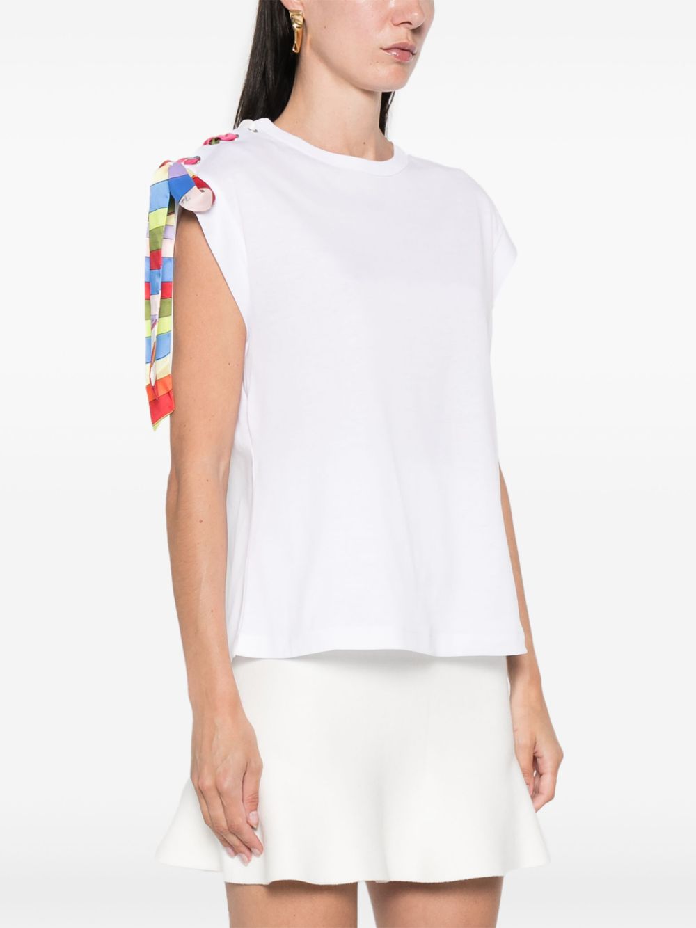 Pucci Print Cotton Jersey T-Shirt - White image 3