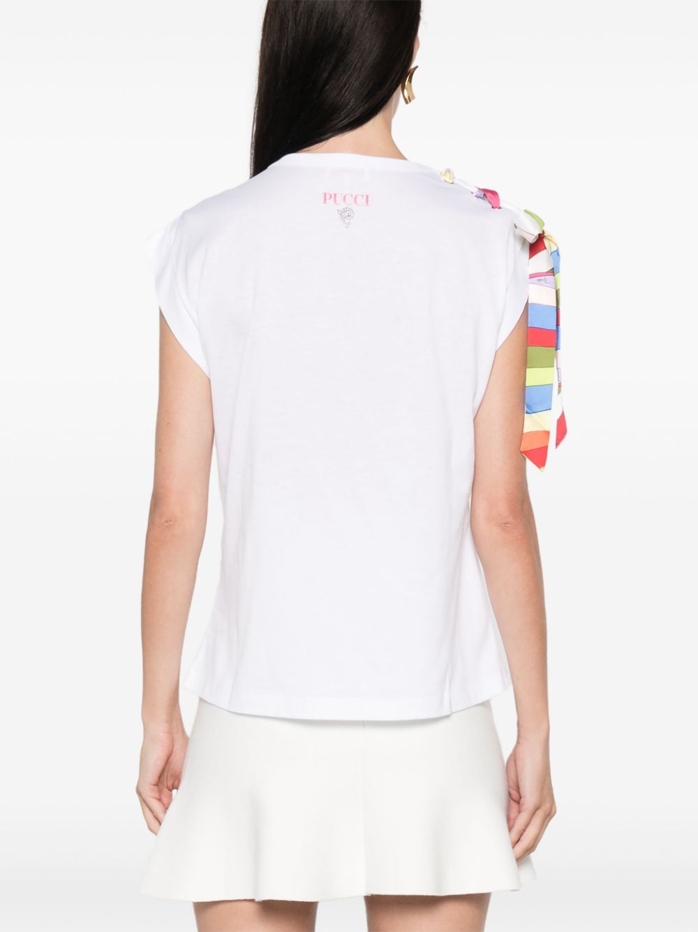 Pucci Print Cotton Jersey T-Shirt - White image 4