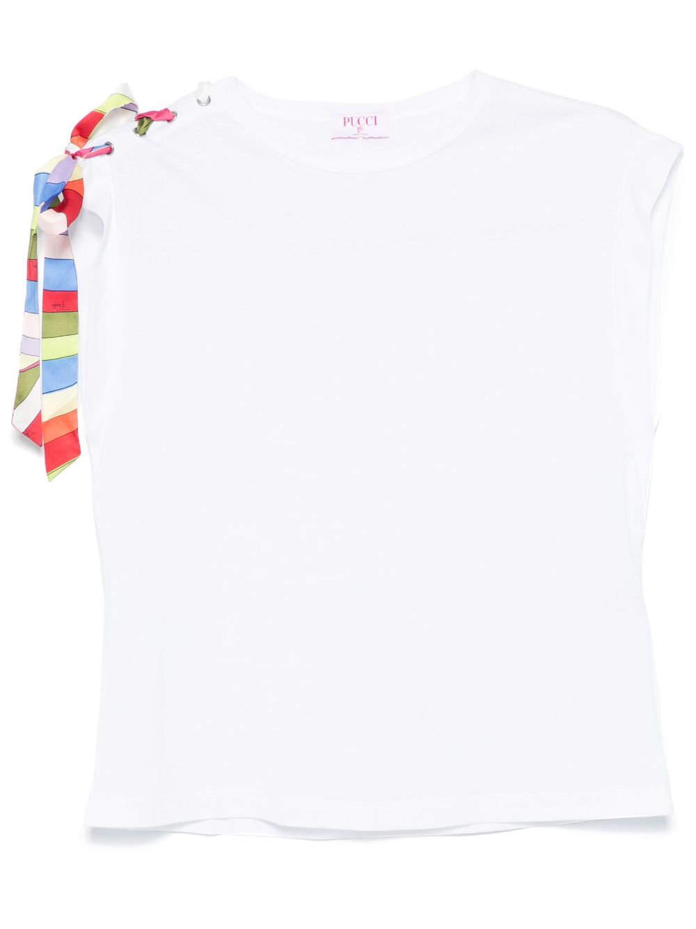 Pucci Print Cotton Jersey T-Shirt - White image 0