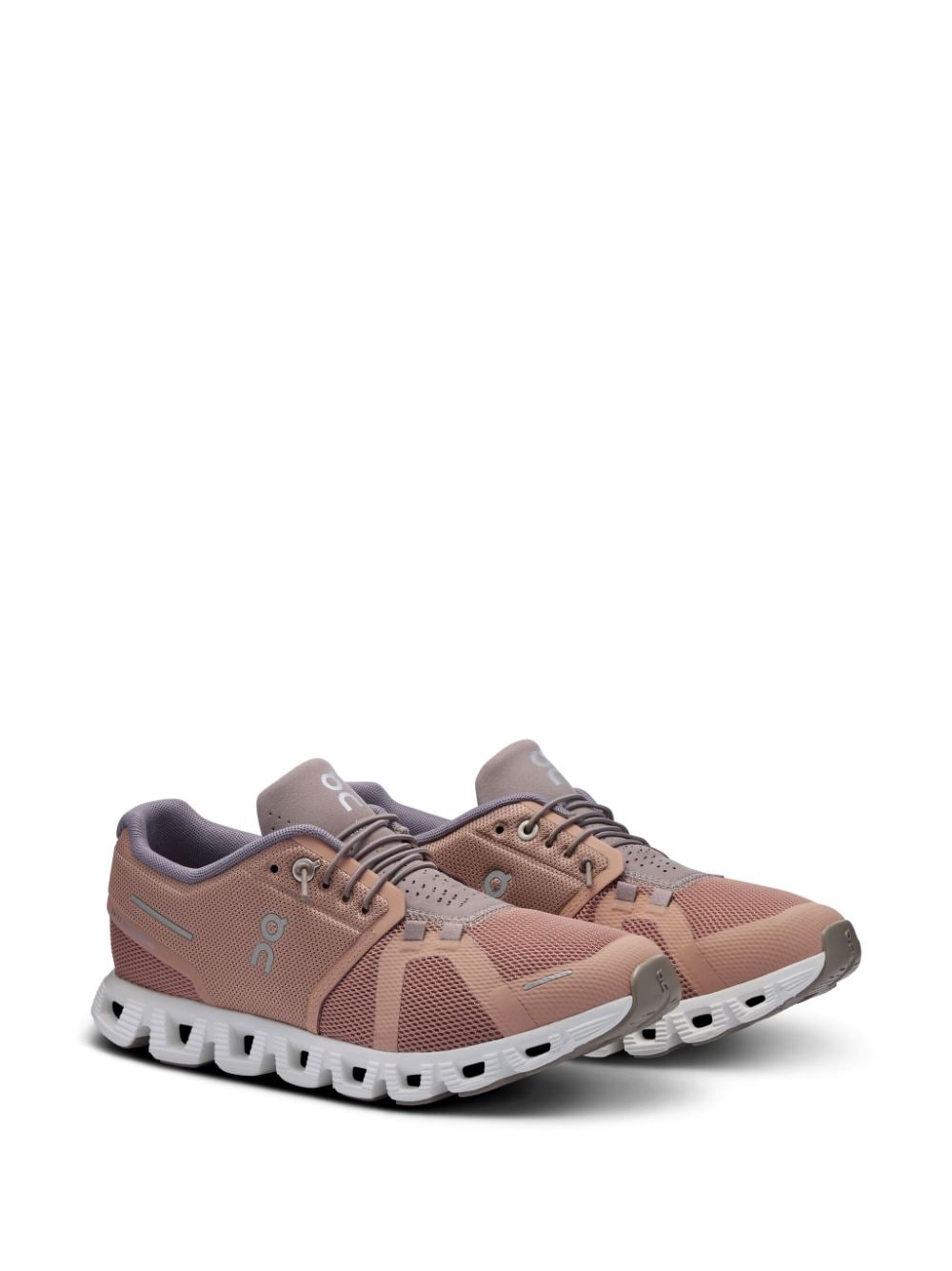 On Running Powder Pink Mesh Sneakers image 4