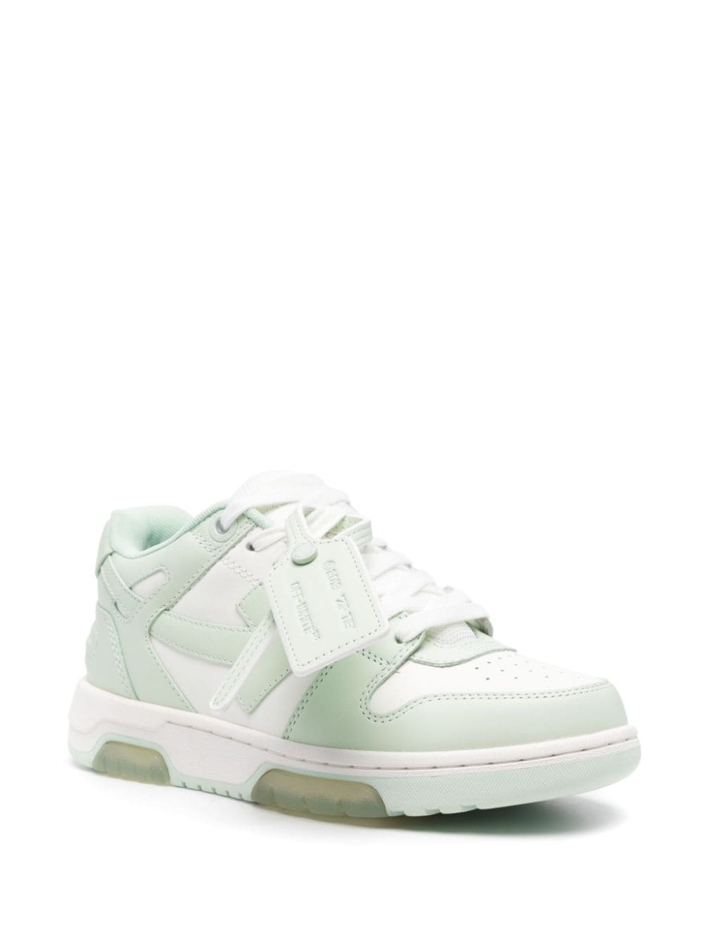 Off-White Green Low Top Sneakers image 1