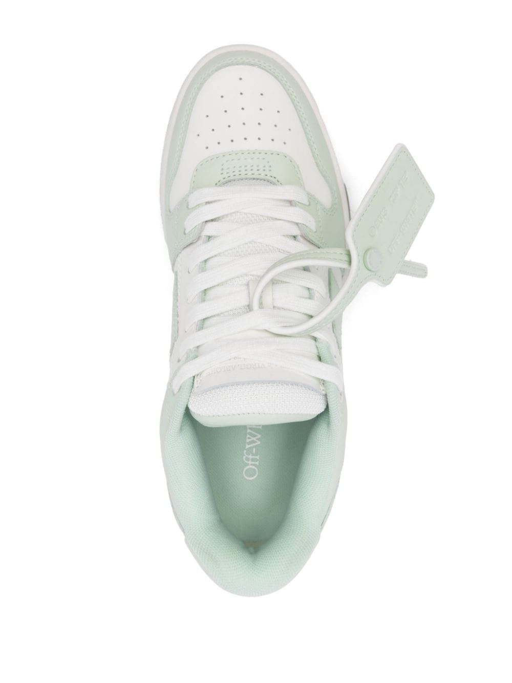 Off-White Green Low Top Sneakers image 3