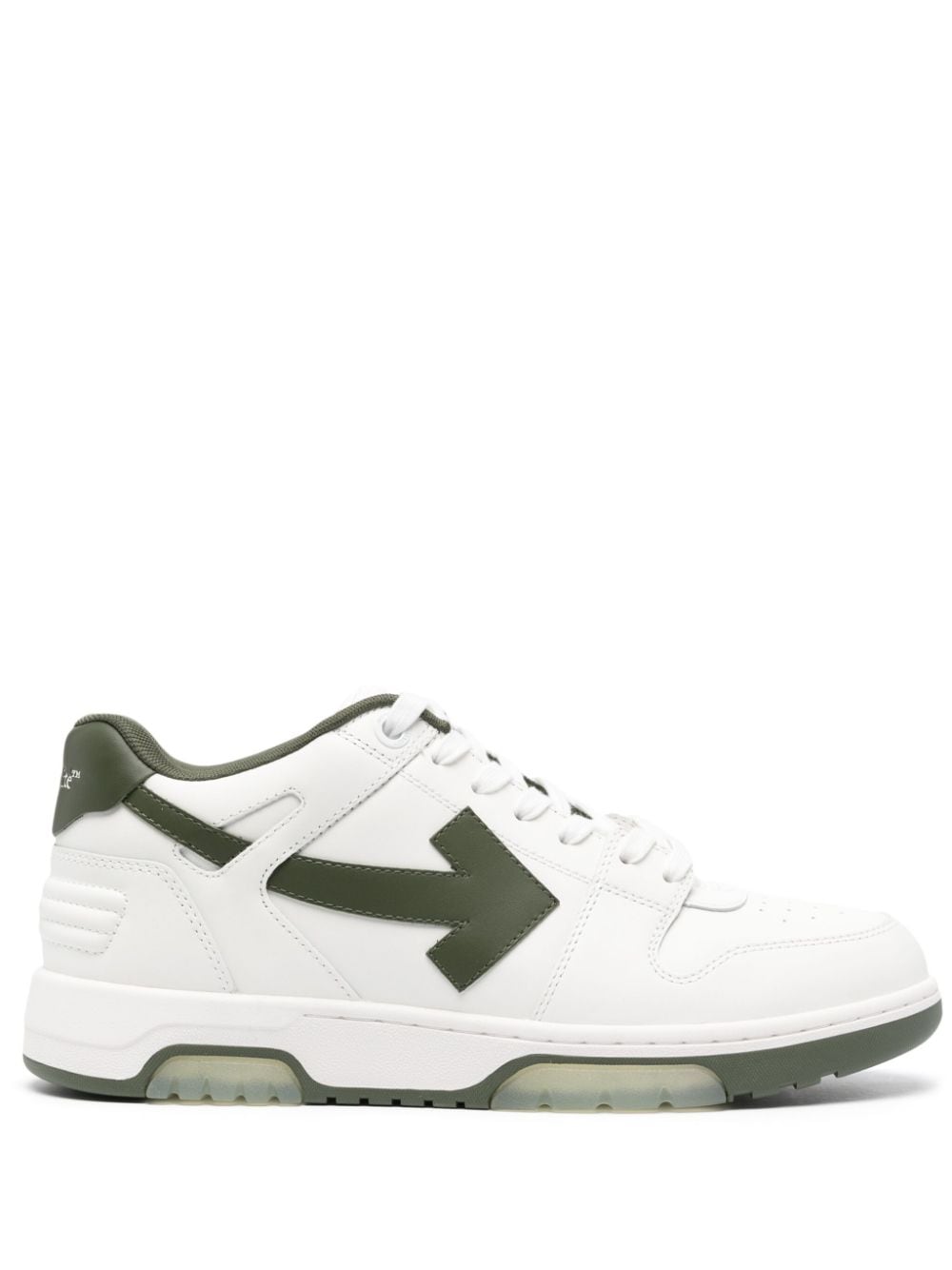 Off-White Green Calf Leather Sneakers image 0