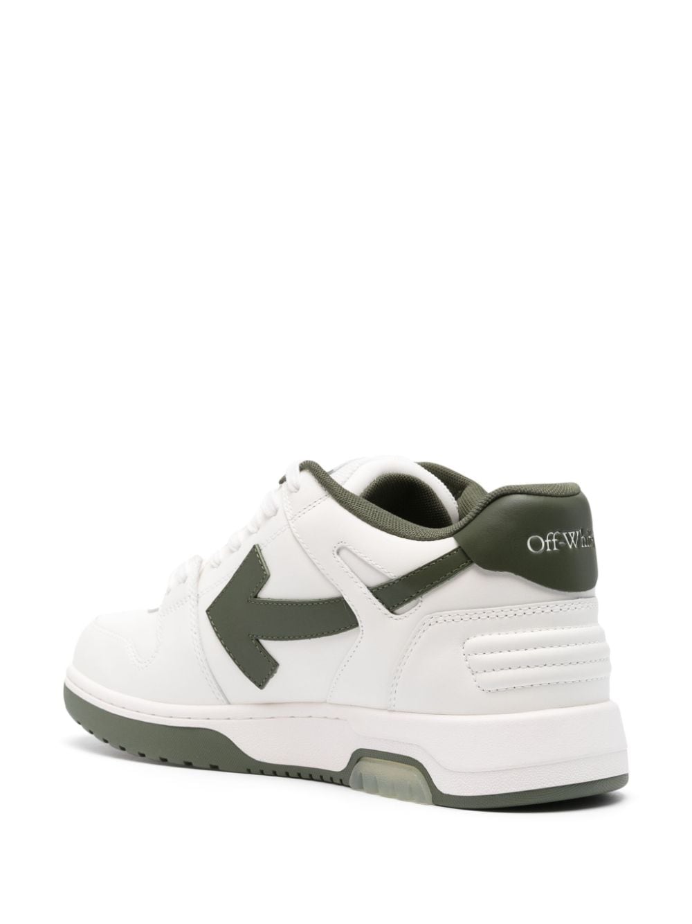 Off-White Green Calf Leather Sneakers image 3