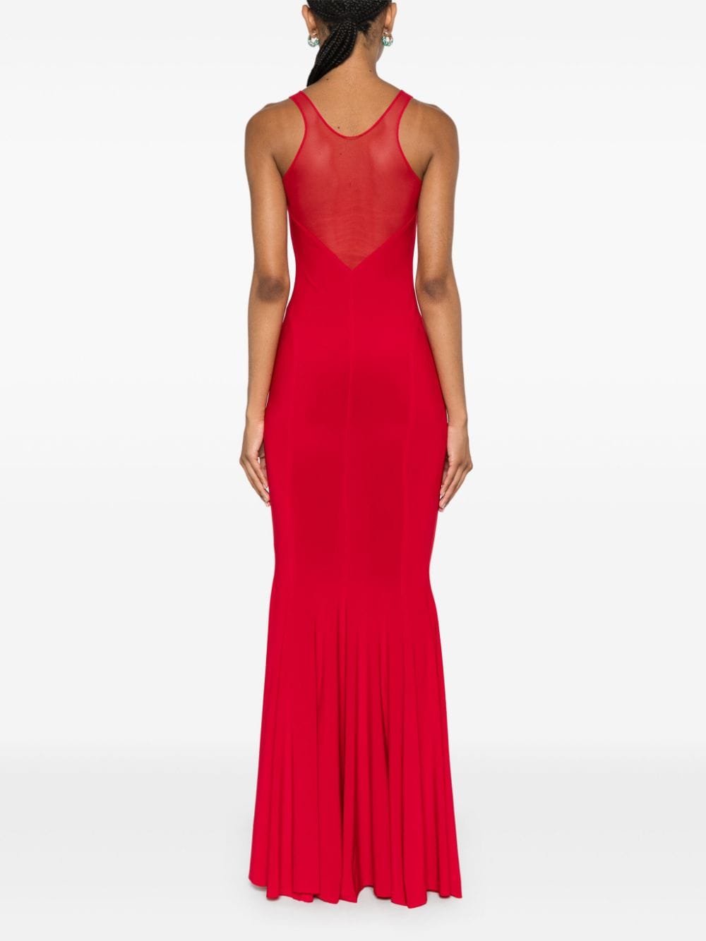 Norma Kamali Red Stretch-Jersey Sleeveless Maxi Dress image 2