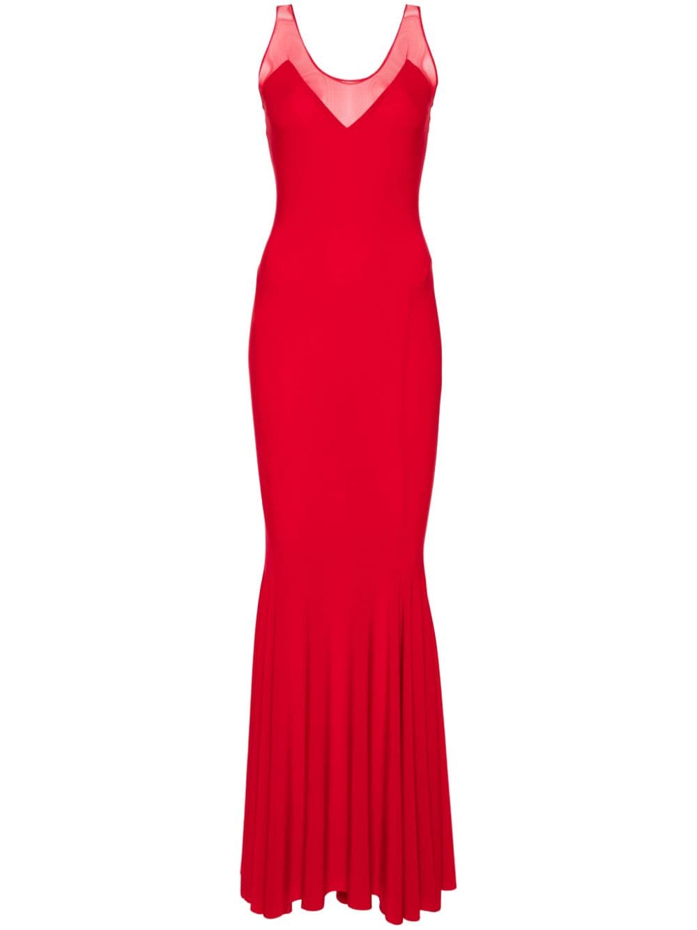 Norma Kamali Red Stretch-Jersey Sleeveless Maxi Dress image 0