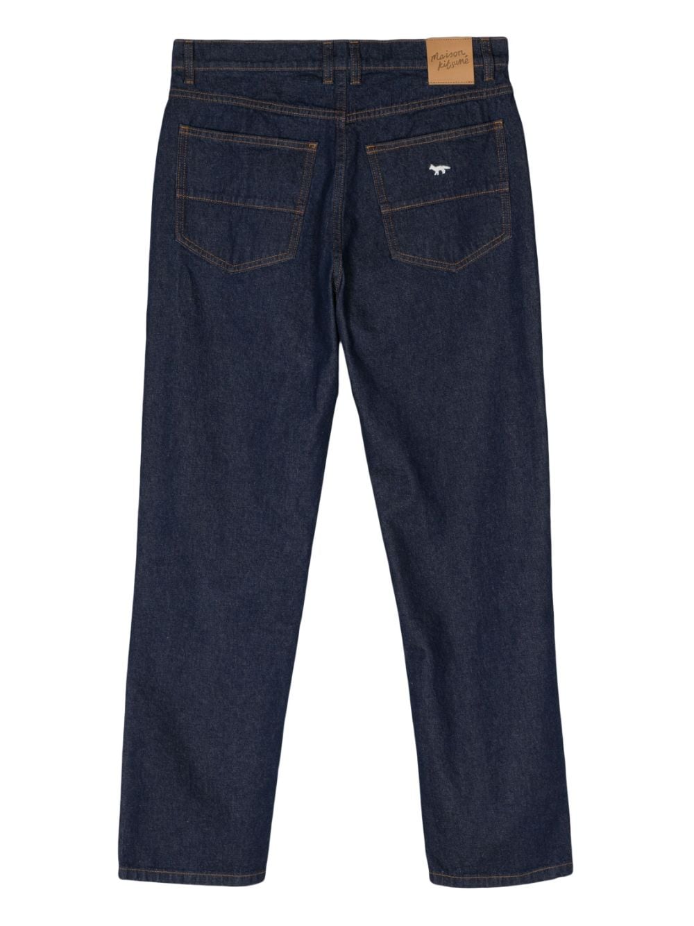 Maison Kitsune Blue Denim Jeans for Men image 1