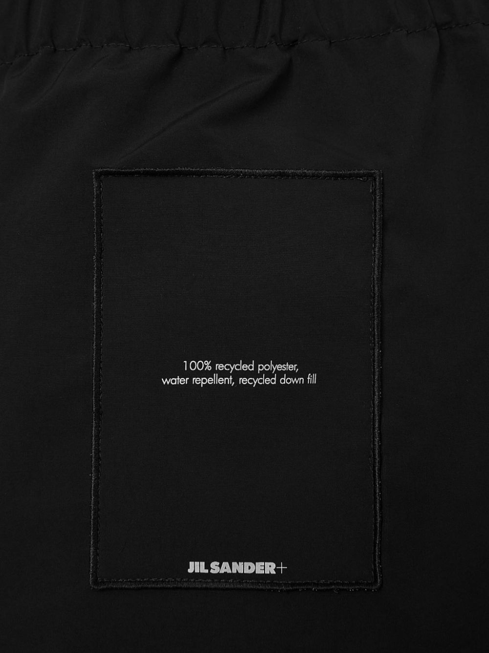 JIL SANDER PLUS Black Quilted Padded Long Coat image 3