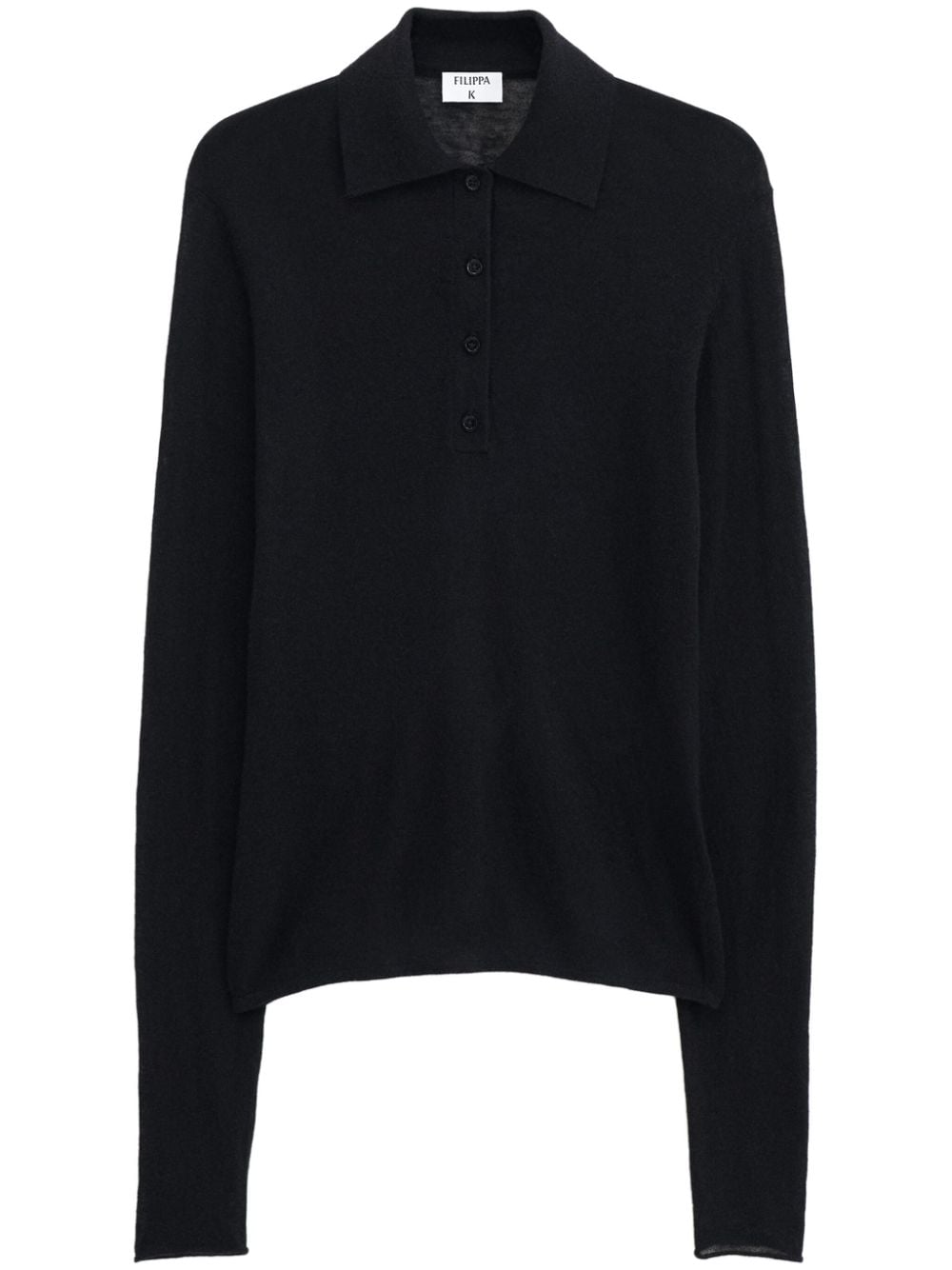 FILIPPA K Black Recycled Wool Semi-Sheer T-Shirt image 0