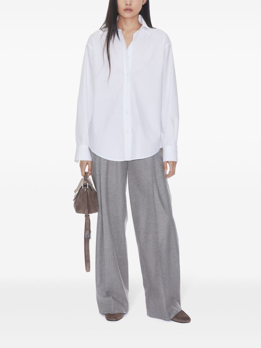 FILIPPA K White Organic Cotton Poplin Shirt image 1