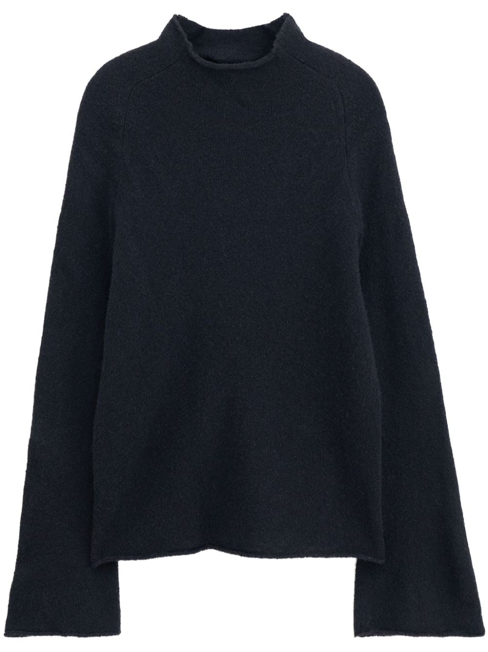 FILIPPA K Black Yak Knit Funnel Neck Sweater image 0