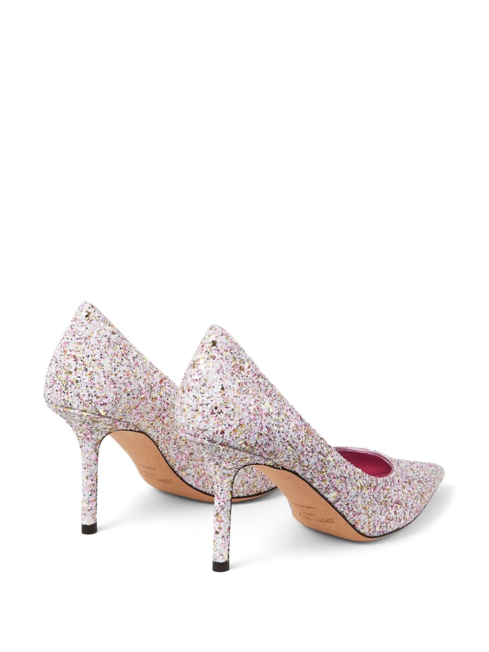 Jimmy Choo Pointed Toe Glitter High Heel Pumps image 3