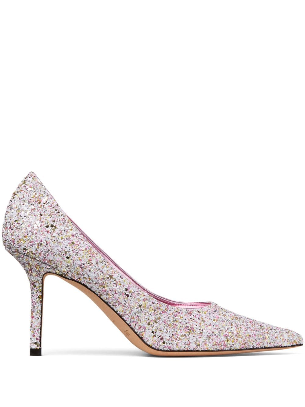 Jimmy Choo Pointed Toe Glitter High Heel Pumps image 0