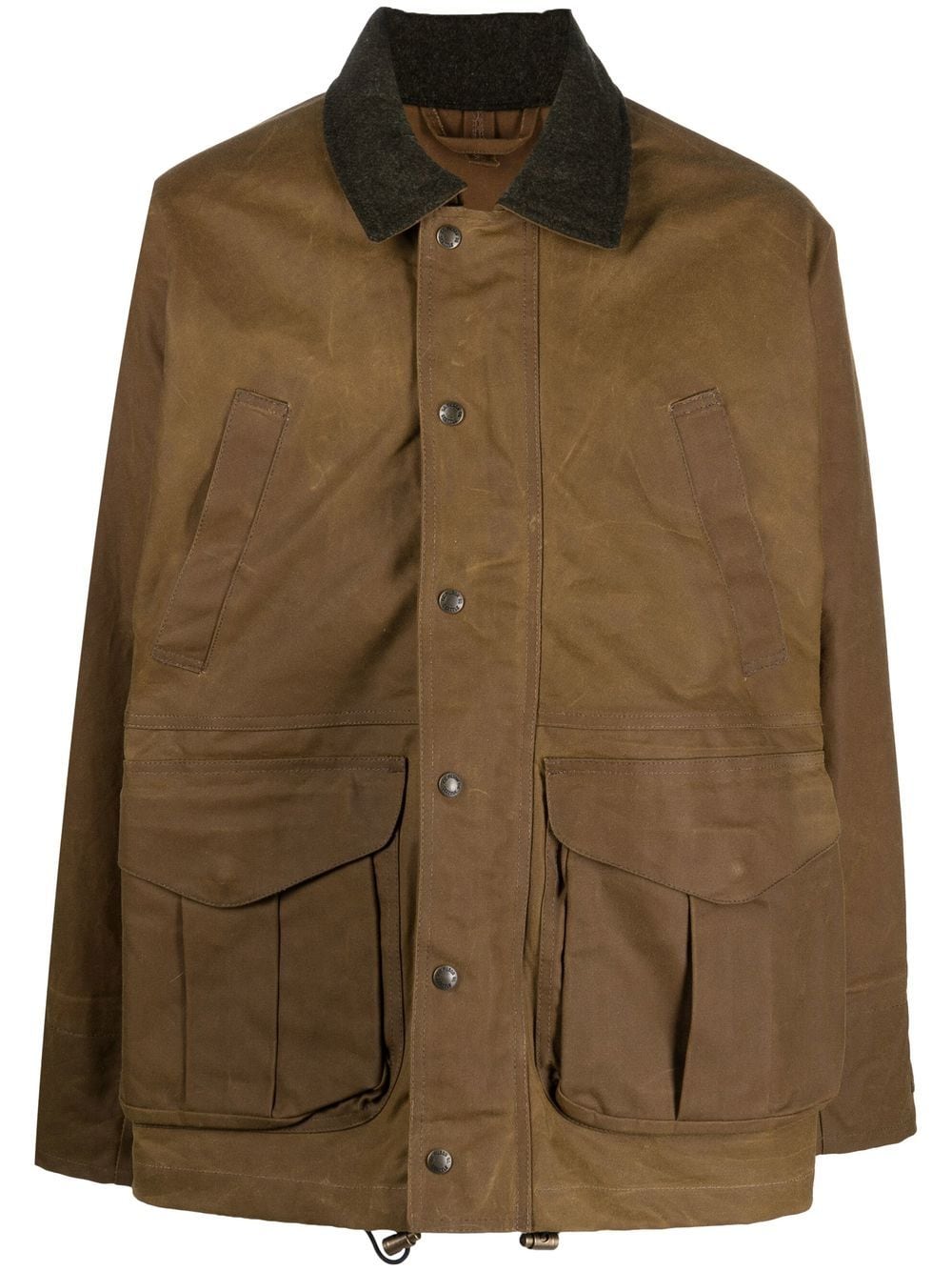 Filson Leather Brown Waxed Cotton Jacket image 0