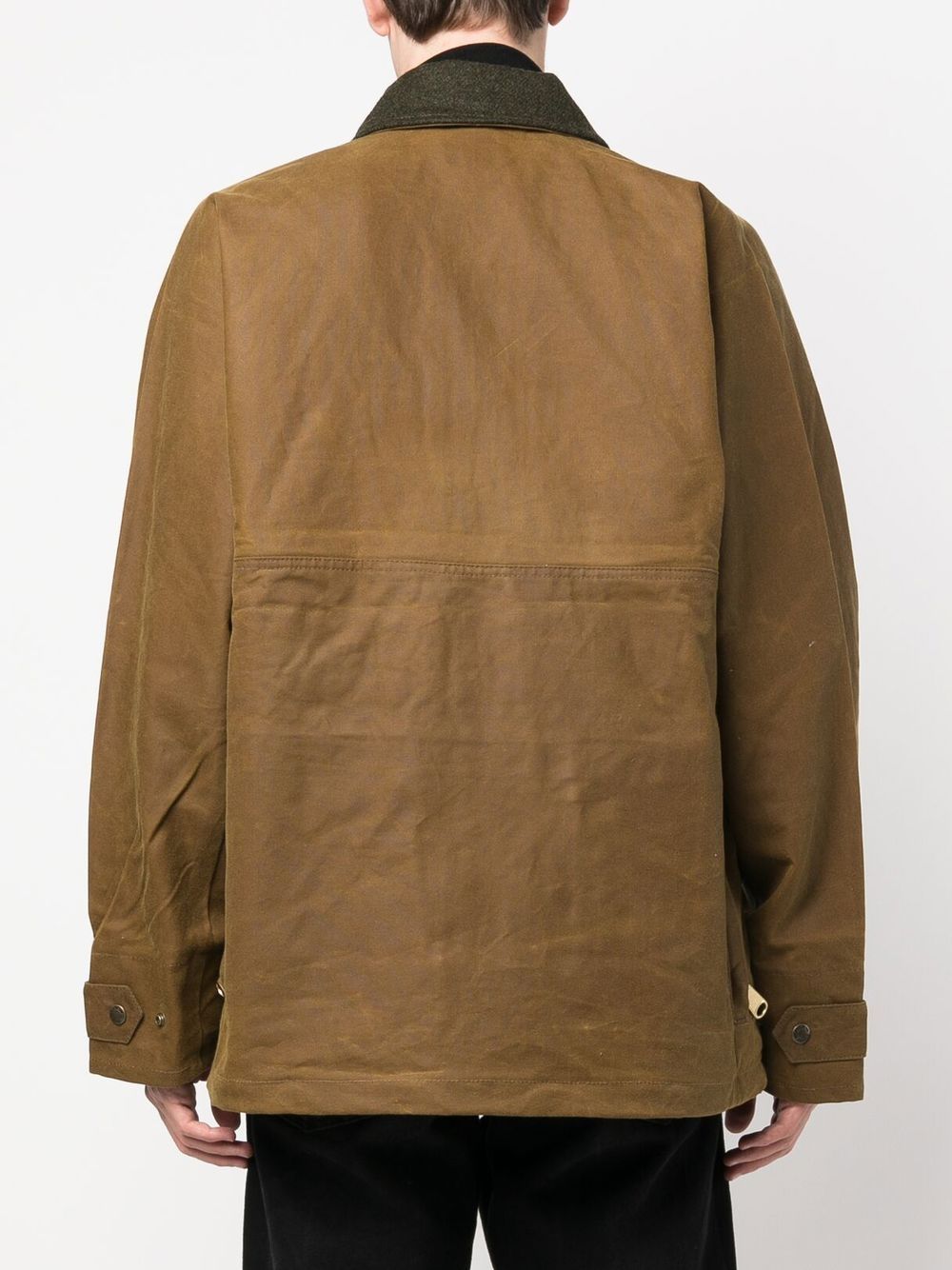 Filson Leather Brown Waxed Cotton Jacket image 4