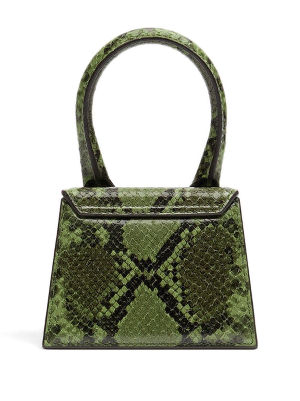 JACQUEMUS Le Chiquito Calfskin Leather Shoulder Bag - Green image 1