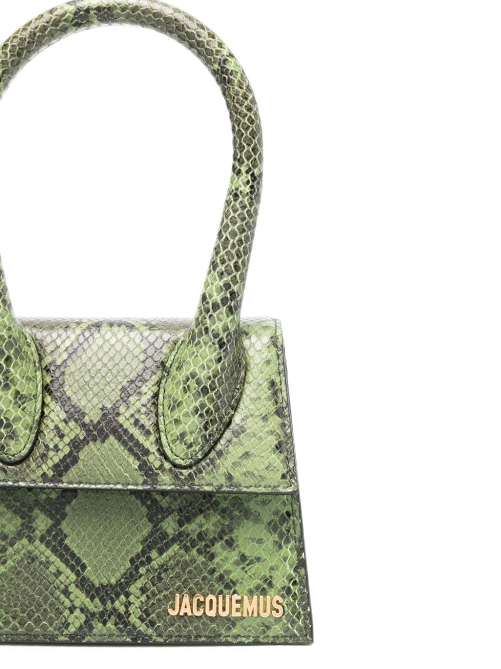 JACQUEMUS Le Chiquito Calfskin Leather Shoulder Bag - Green image 1