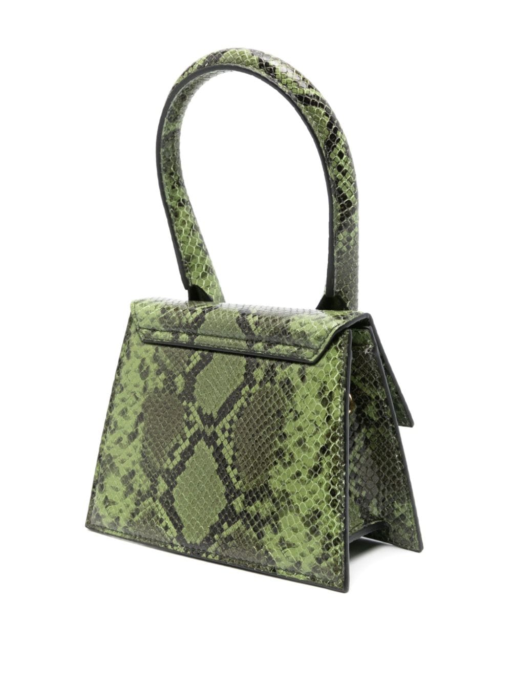 JACQUEMUS Le Chiquito Calfskin Leather Shoulder Bag - Green image 4