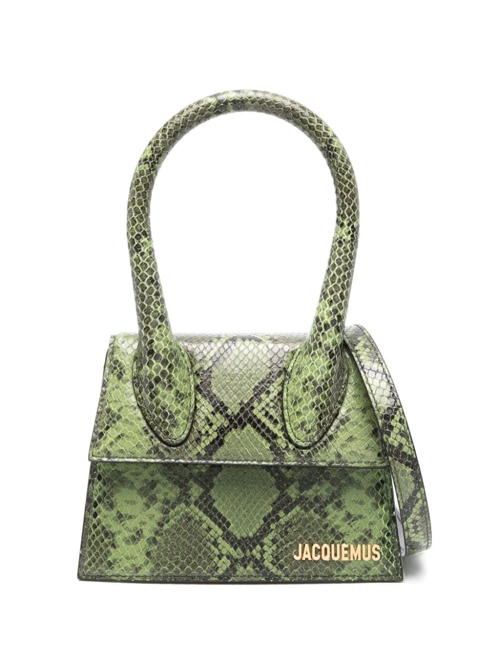 JACQUEMUS Le Chiquito Calfskin Leather Shoulder Bag - Green image 0