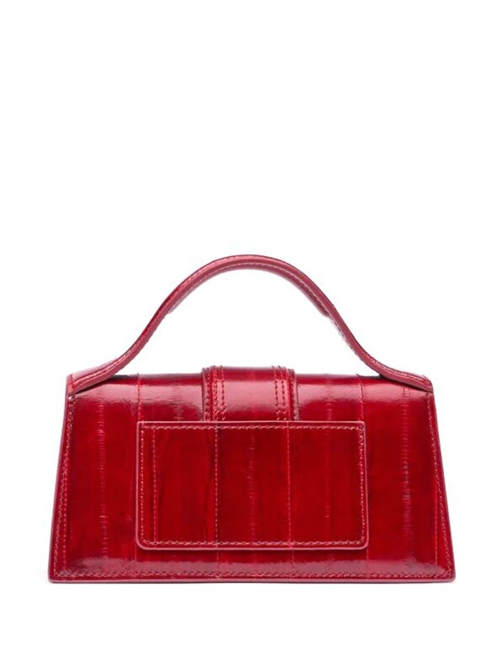 JACQUEMUS Le Chiquito Mini Bag with Eel Skin Leather Trim - Bordeaux image 5