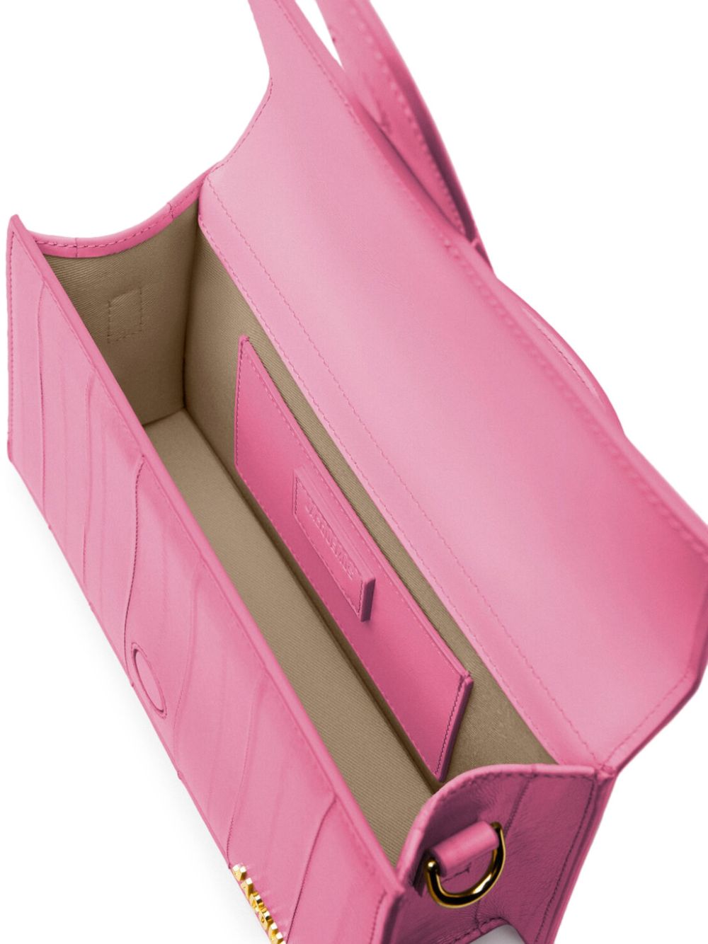 JACQUEMUS Le Chiquito  Small Pink Leather Shoulder Bag image 2