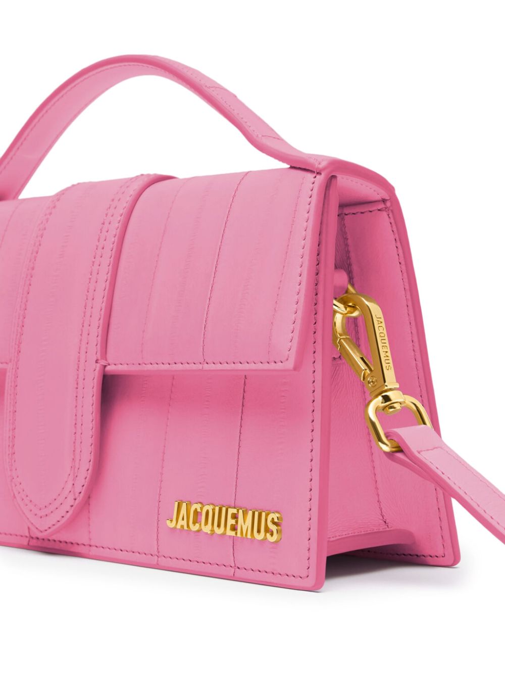 JACQUEMUS Le Chiquito  Small Pink Leather Shoulder Bag image 3