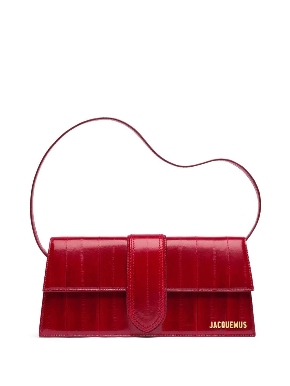 JACQUEMUS Bordeaux Leather Crossbody Bag image 0