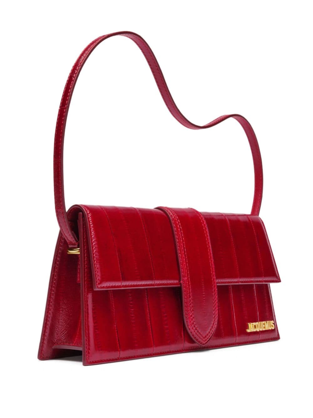 JACQUEMUS Bordeaux Leather Crossbody Bag image 3