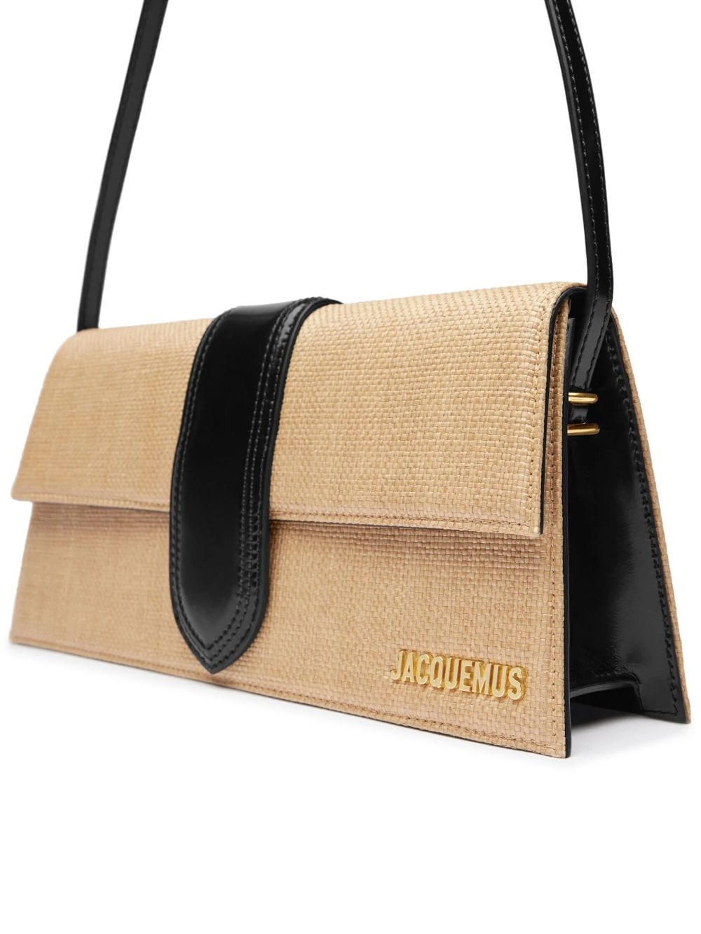 JACQUEMUS Beige Interwoven Cotton Shoulder Bag image 5