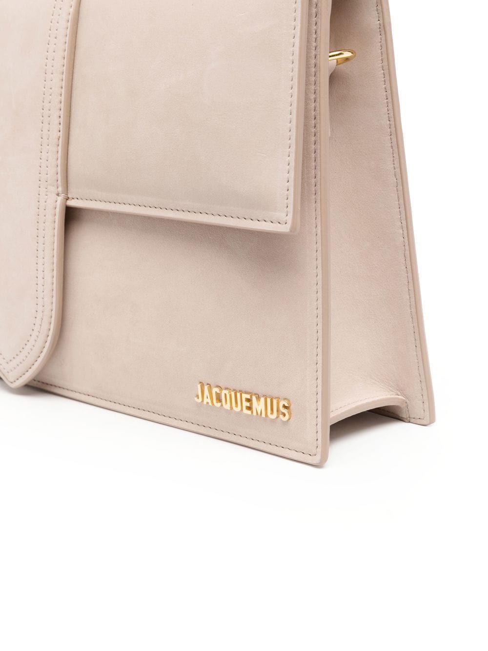 JACQUEMUS Le Chiquito Calfskin Leather Shoulder Bag - Beige image 2