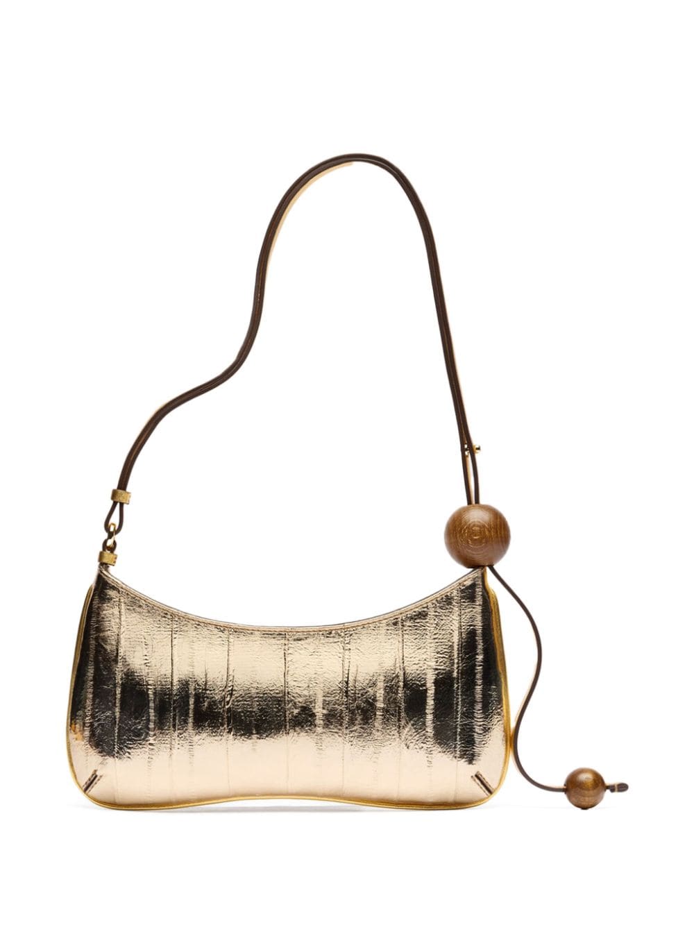 JACQUEMUS Le Chiquito Golden Mirror Leather Shoulder Bag image 1