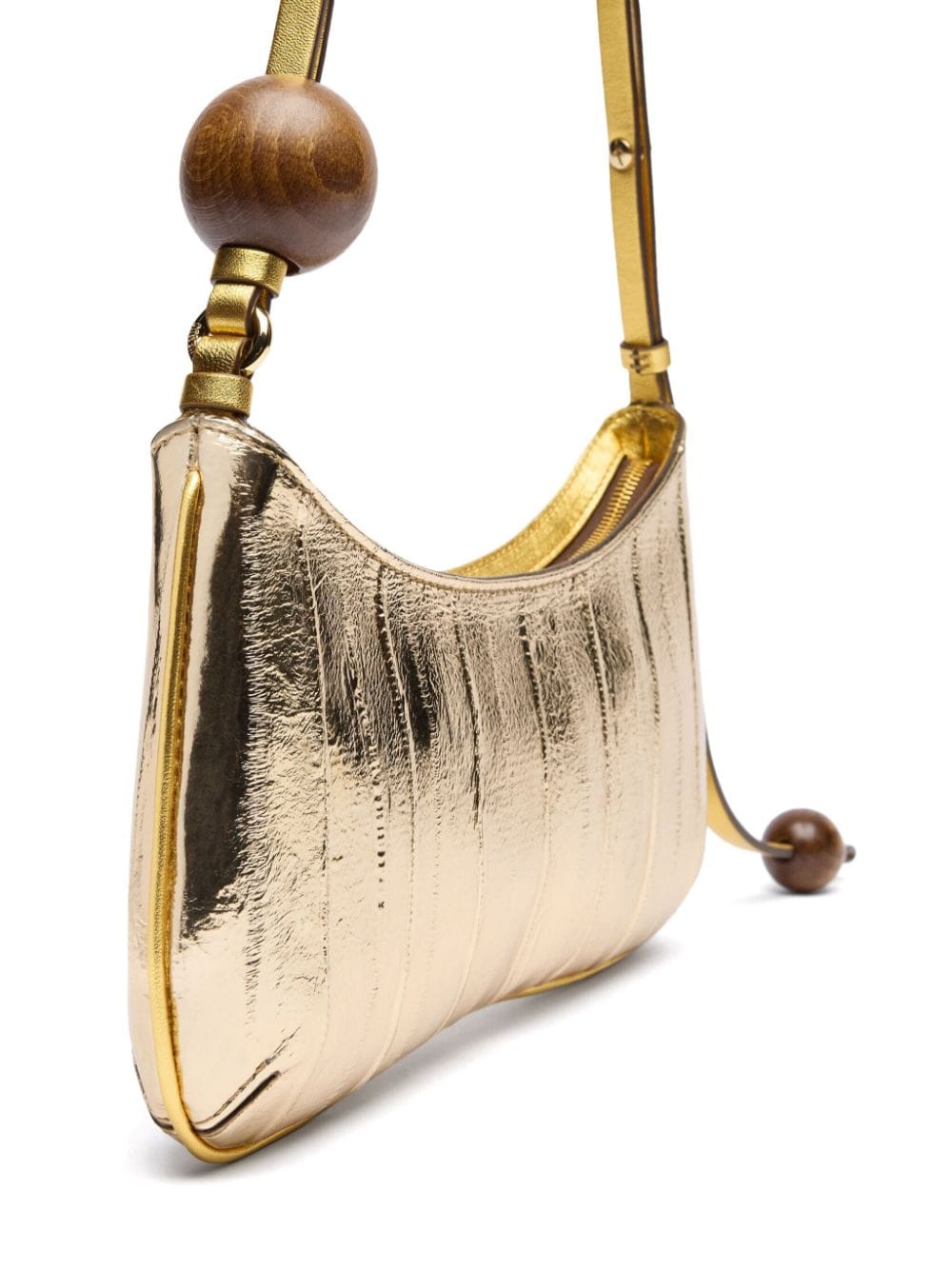 JACQUEMUS Le Chiquito Golden Mirror Leather Shoulder Bag image 2