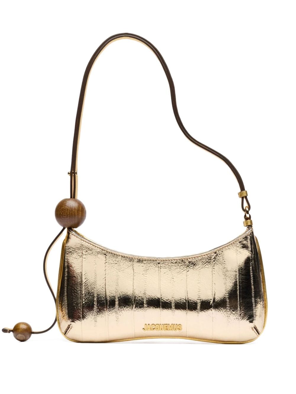 JACQUEMUS Le Chiquito Golden Mirror Leather Shoulder Bag image 0