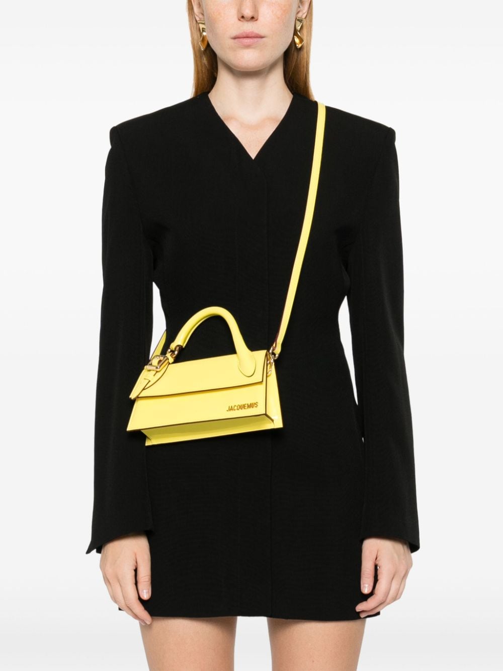 JACQUEMUS Le Chiquito Mini Bag in Fluorescent Yellow image 4