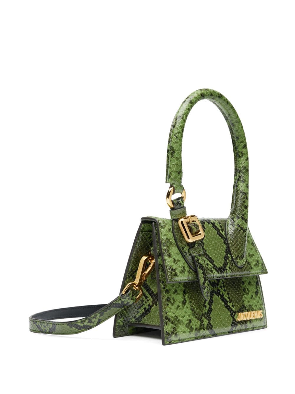 JACQUEMUS Le Chiquito Calfskin Shoulder Bag - Forest Green image 1