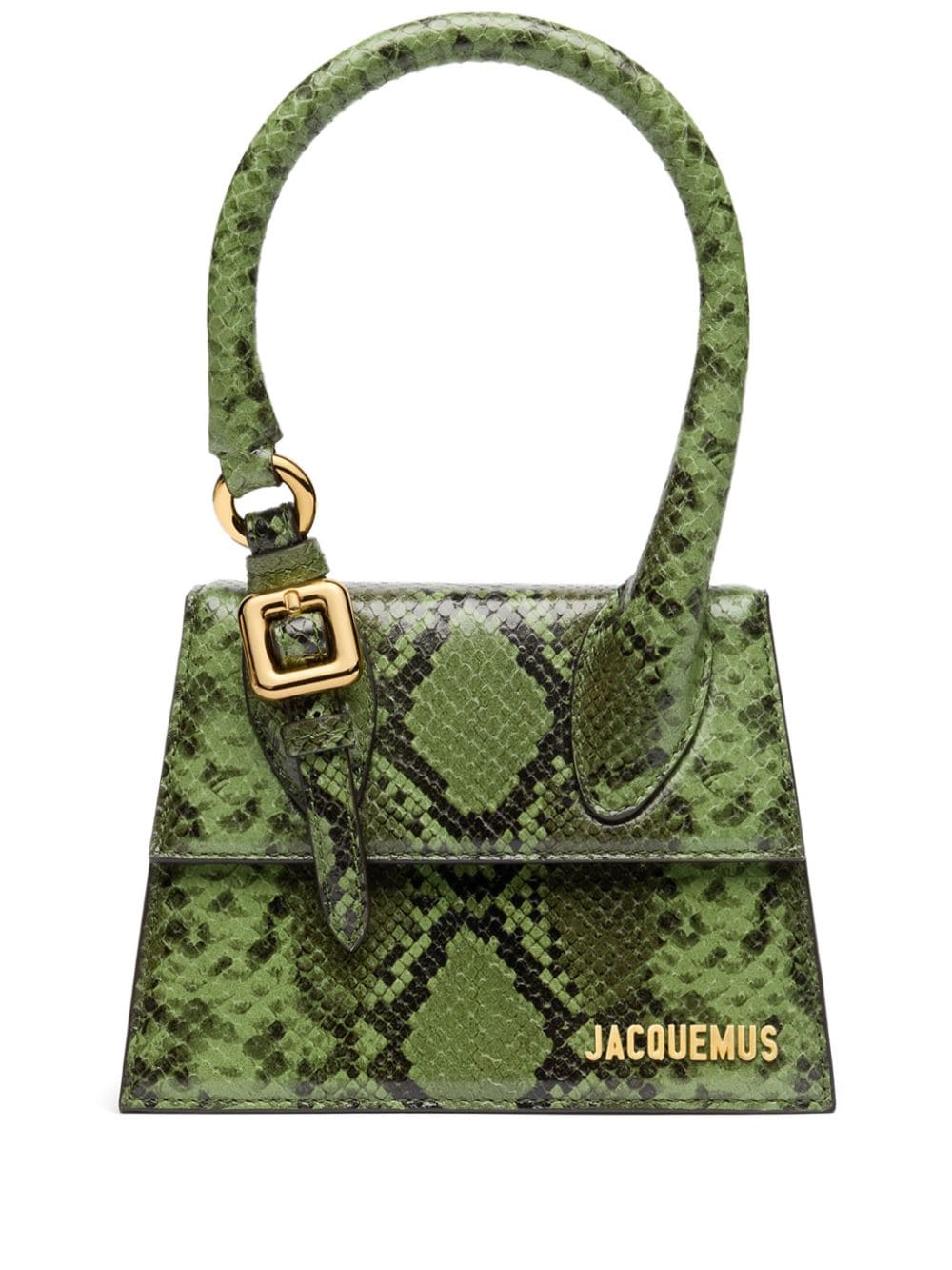 JACQUEMUS Le Chiquito Calfskin Shoulder Bag - Forest Green image 0