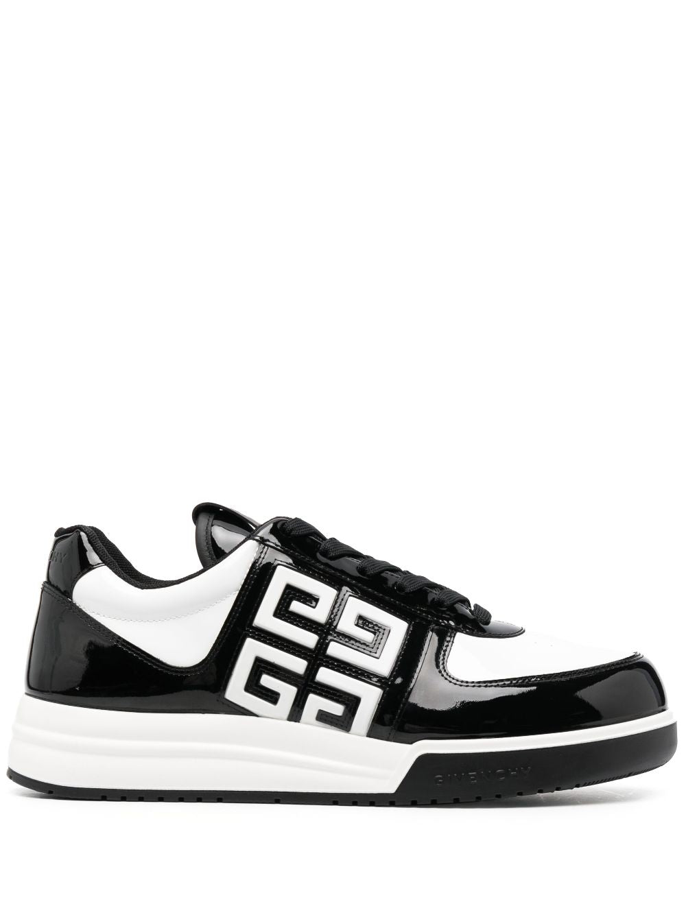 Givenchy 4G Panelled Leather Sneakers - Black image 0