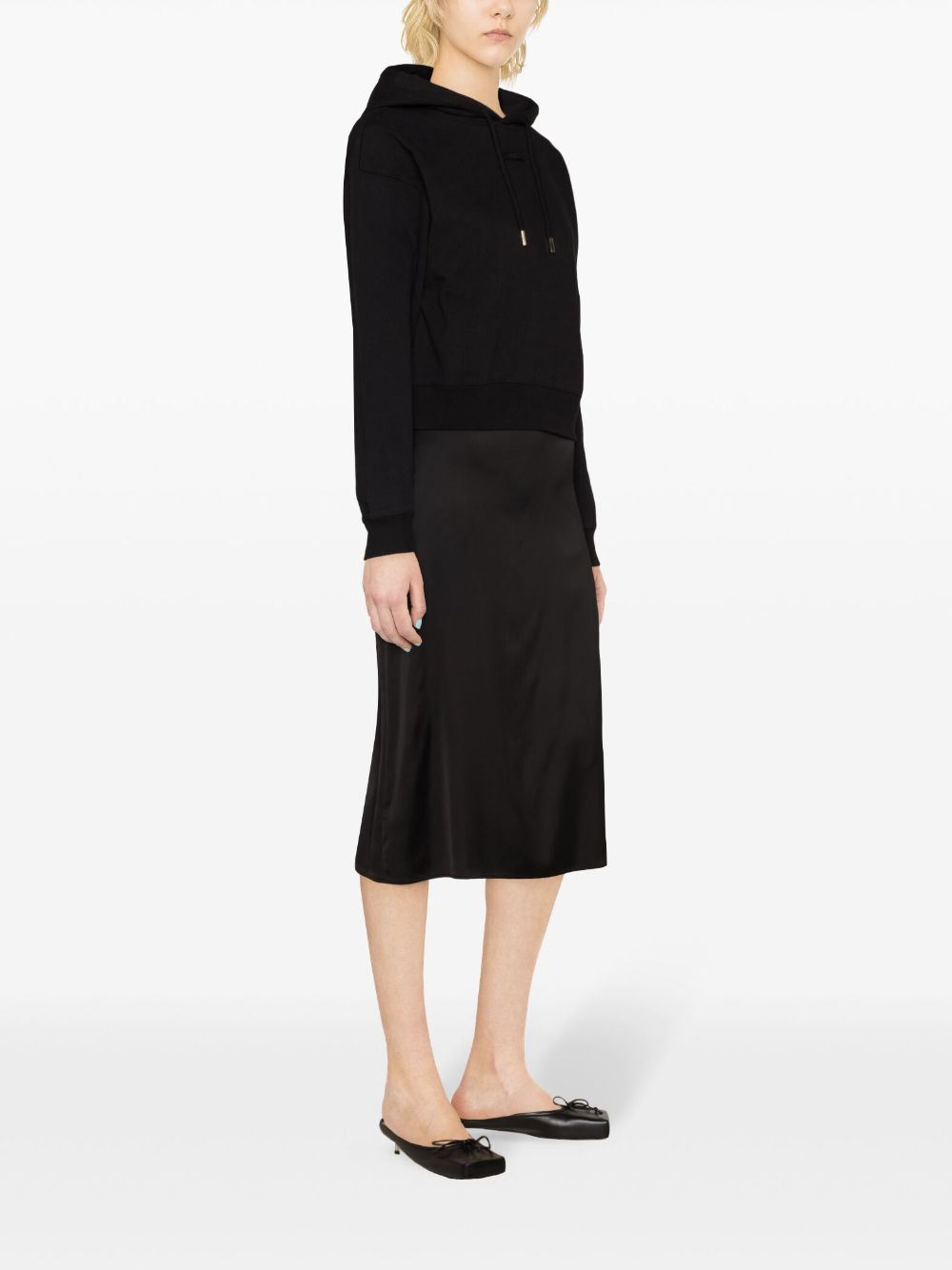 JACQUEMUS Black Cotton Jersey Drawstring Hoodie image 2