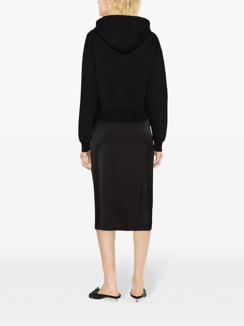 JACQUEMUS Black Cotton Jersey Drawstring Hoodie image 3