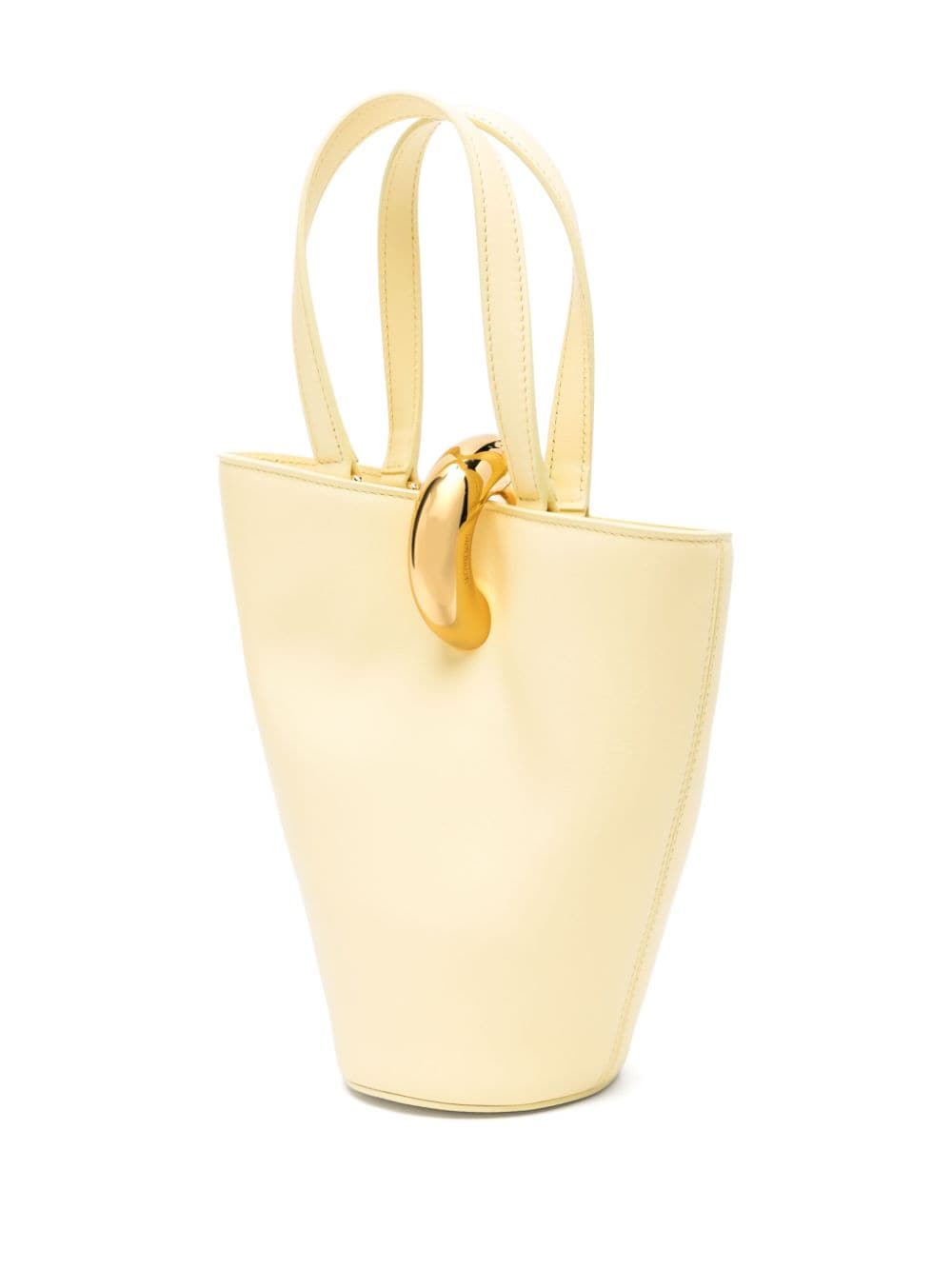 JACQUEMUS Asymmetric Lambskin Shoulder Bag - Yellow image 1