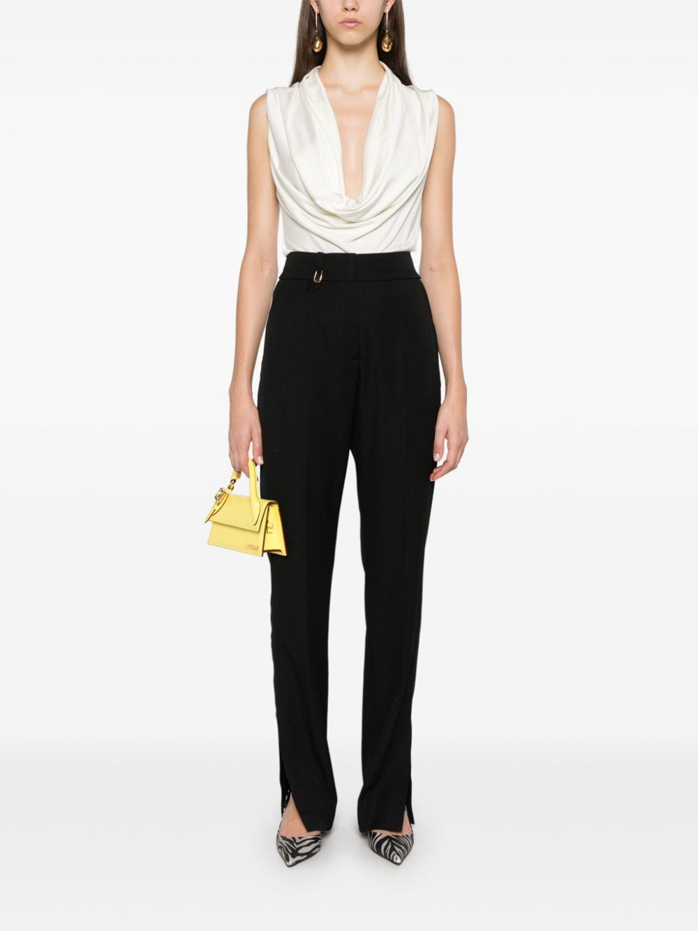 JACQUEMUS Black Virgin Wool Trousers image 2