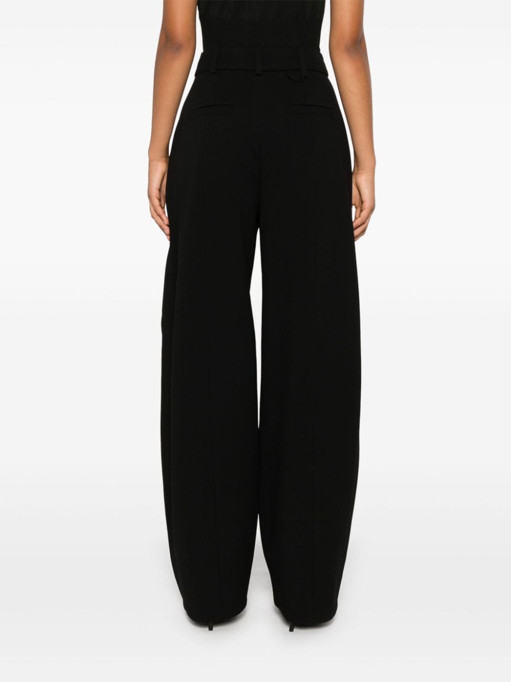 JACQUEMUS Wide-Leg Trousers in Black image 3