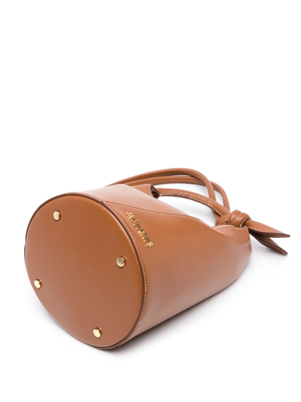 JACQUEMUS Le Chiquito Leather Bucket Bag - Tobacco Brown image 1