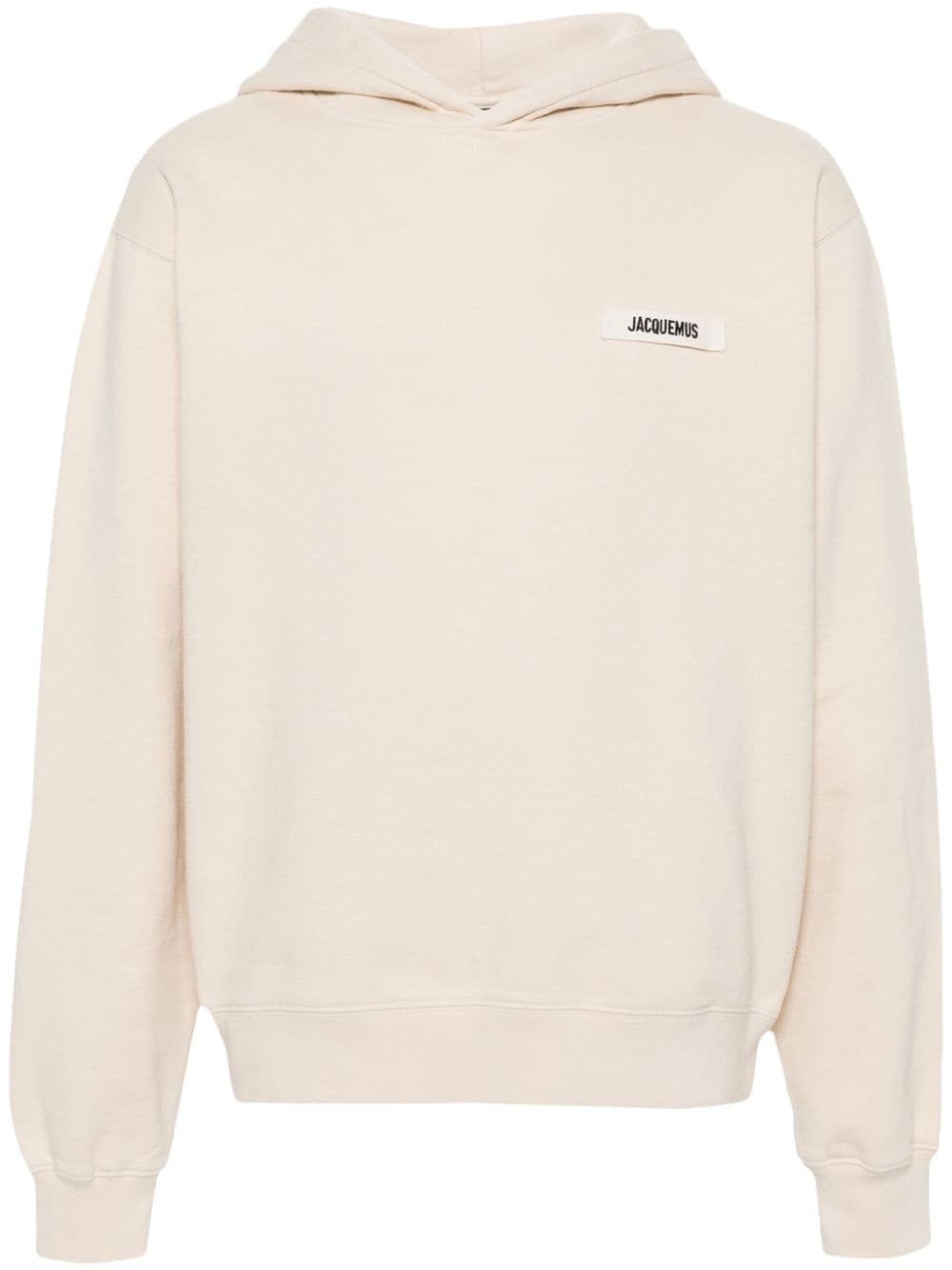 JACQUEMUS Beige Cotton Blend Slouchy Hoodie image 0