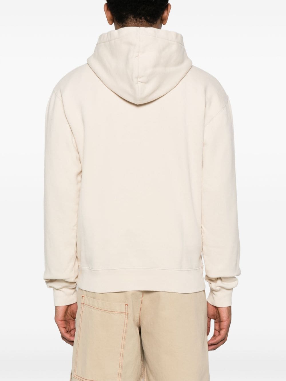 JACQUEMUS Beige Cotton Blend Slouchy Hoodie image 3