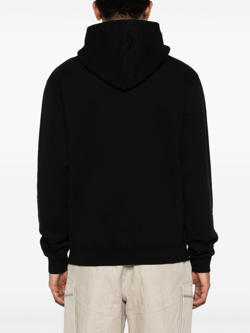 JACQUEMUS Black Cotton Jersey Slouchy Hoodie image 1