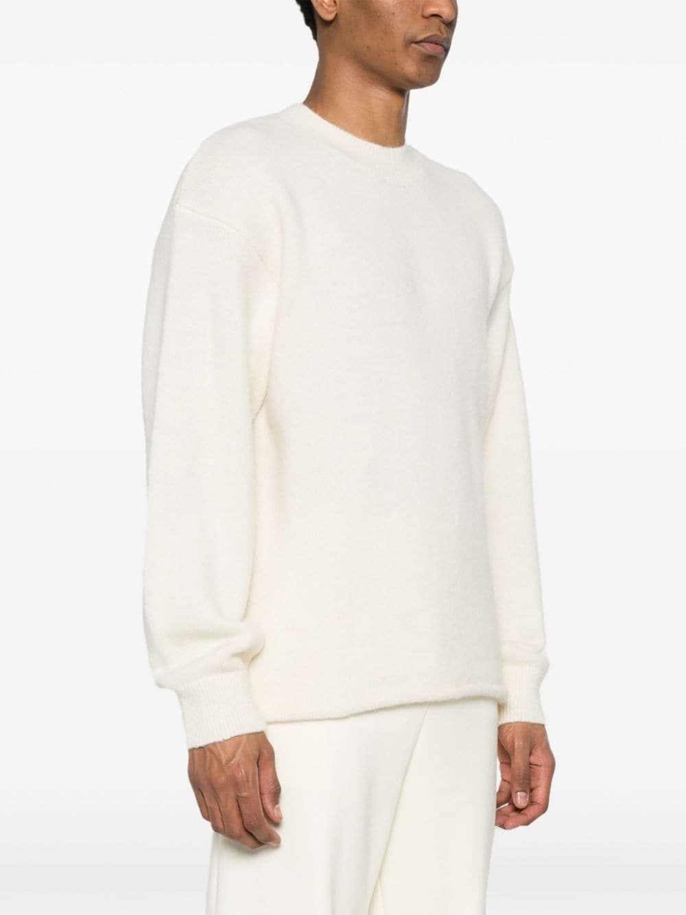 JACQUEMUS Beige Alpaca Wool Blend Fisherman's Knit Sweater image 2