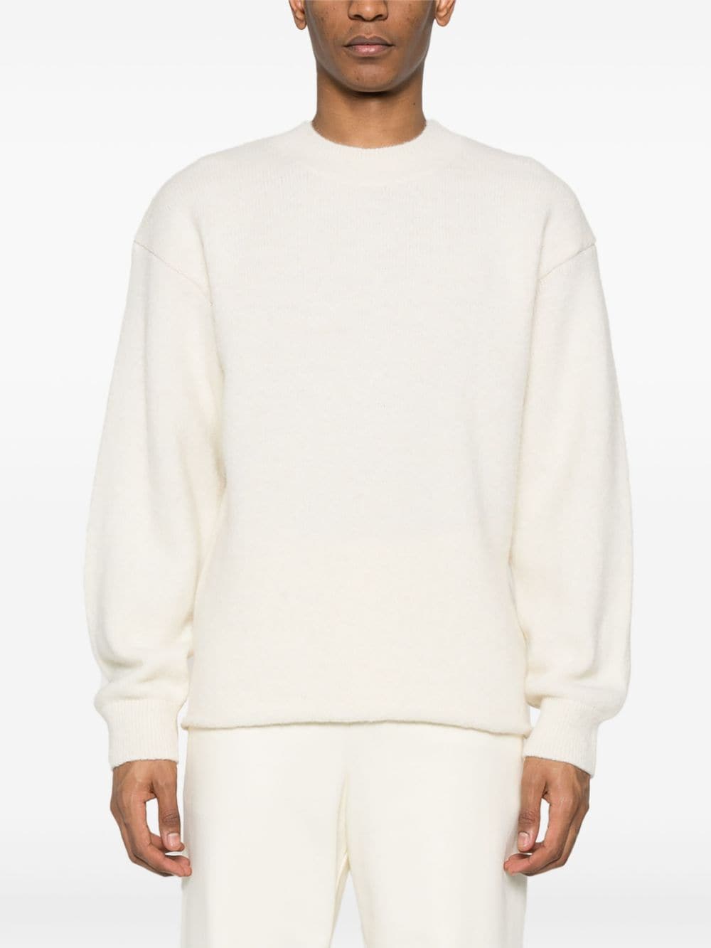 JACQUEMUS Beige Alpaca Wool Blend Fisherman's Knit Sweater image 3